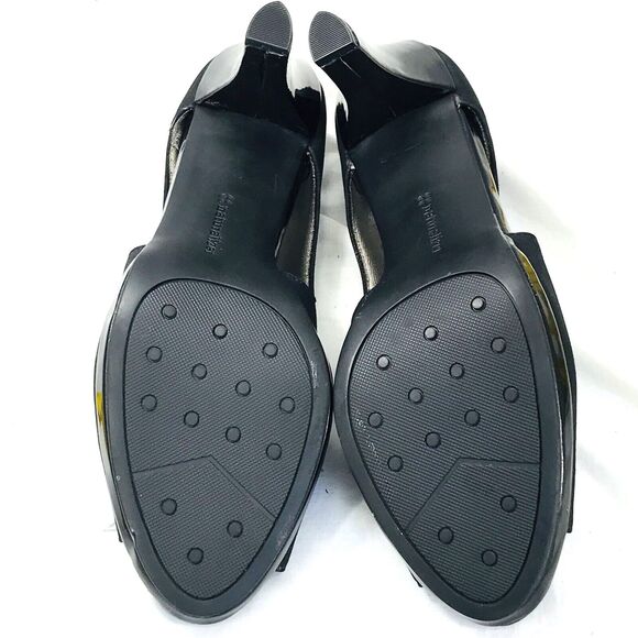 Naturalizer Bootie Shooties Heels Faux Suede Black10 Women Peep Whimsigoth Y2K - Picture 7 of 12